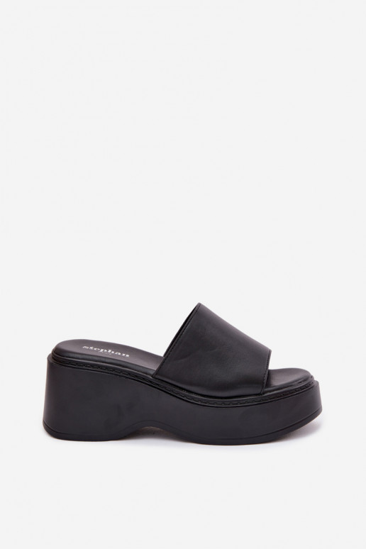 Women's Platform Black Sandals Virelia