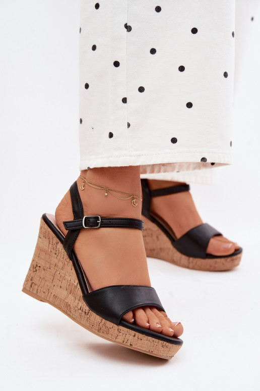 Women's Platform Sandals Black Clarabella