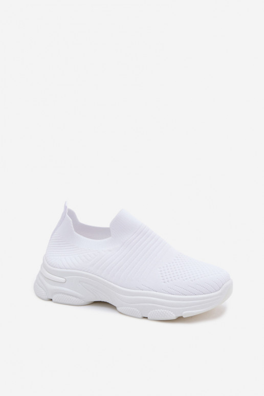 White women's slip-on sports shoes Floraine