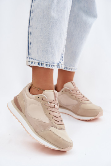 Beżowe sneakersy damskie ze zamszu McArthur MA2512IN 2