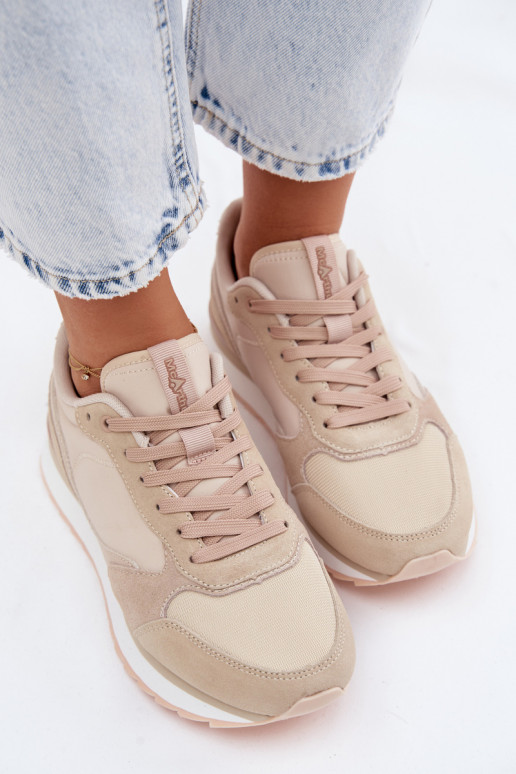 Sand women's sneakers made of suede McArthur MA2512IN