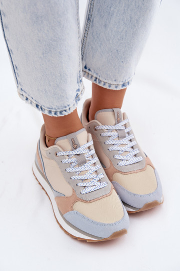 Niebieskie sneakersy damskie ze zamszu McArthur MA2512IN