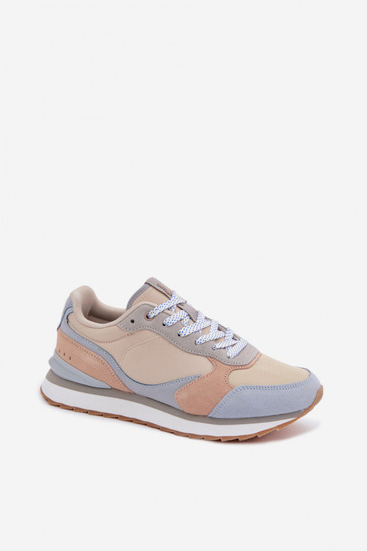 Zamszowe Sneakersy Damskie McArthur MA2512W Niebieskie