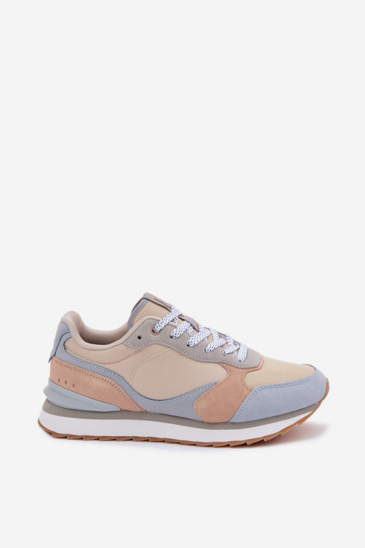 Niebieskie sneakersy damskie ze zamszu McArthur MA2512IN
