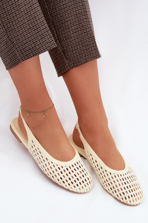 Women's Woven Yellow Sandals Selviora