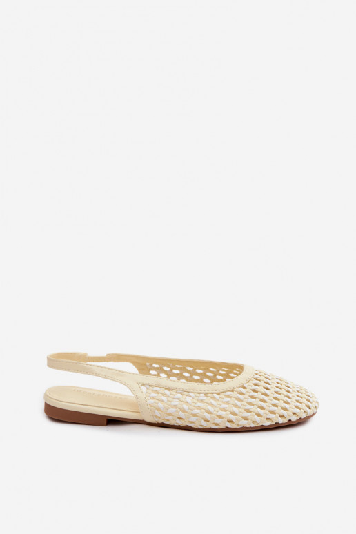 Women's Woven Yellow Sandals Selviora