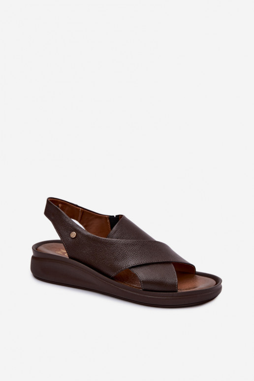 Zazoo 40392 women's sandals in chocolate