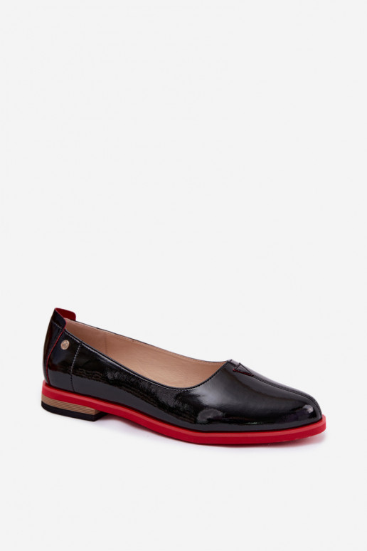 Baleriny lakierowane Tai turiciejka K7463-01 czarne