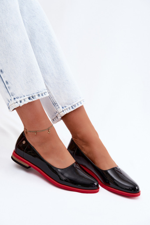 Patented ballerinas Tai turiciejka K7463-01 black