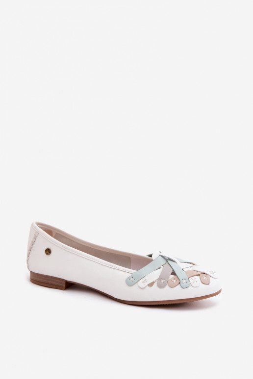 Ballerinas Tai turiciejka P7542-11 white