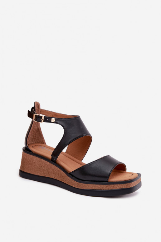 Platform sandals Tai turiciejka K7471-01 black