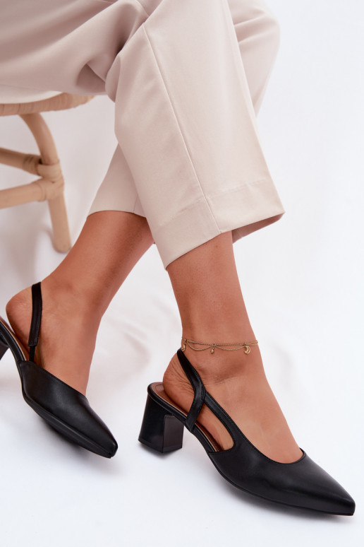 Women's High Heel Sandals Sergio Leone SK472 Black