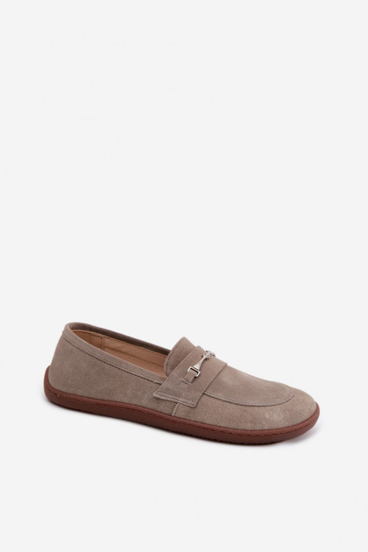 Barefoot Suede Loafers Z Zazoo Cappuccino