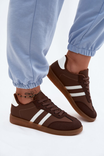 Sneakersy Damskie Czekoladowe Seabell 2