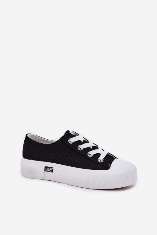 Casual shoes with platform in black