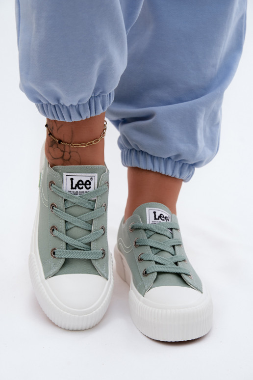 Trampki Damskie Na Platformie LEE ISLA C WOMEN LOW 50261002.98K Miętowe