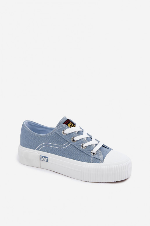 Trampki Damskie Na Platformie LEE ISLA C WOMEN LOW 50261002.21H Jeansowe