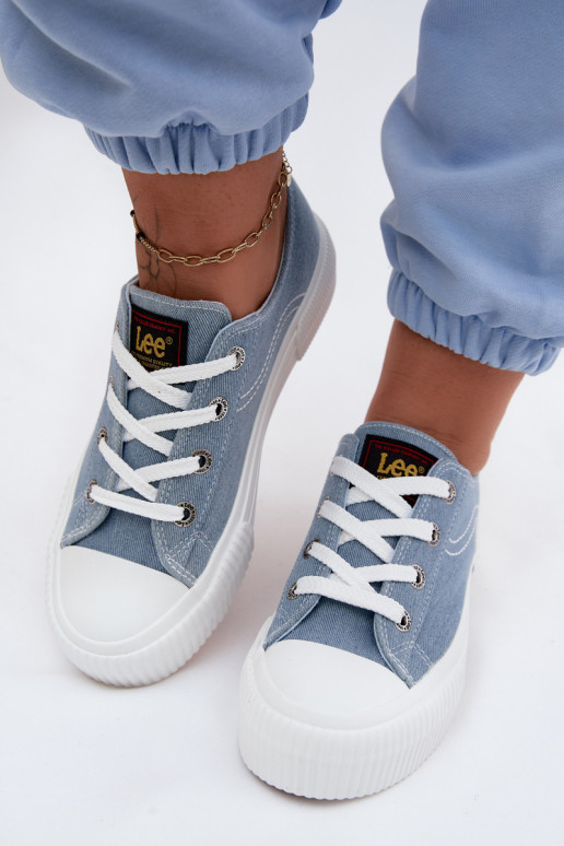 Trampki Damskie Na Platformie LEE ISLA C WOMEN LOW 50261002.21H Jeansowe