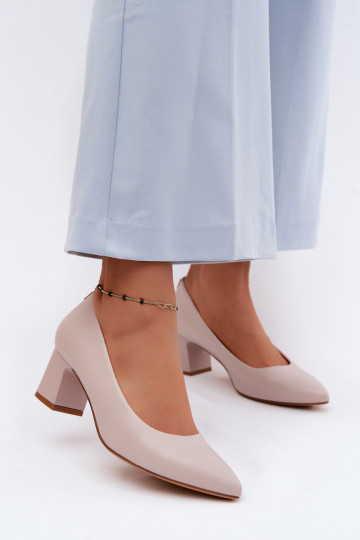 Sergio Leone PB413 Gray Block Heels