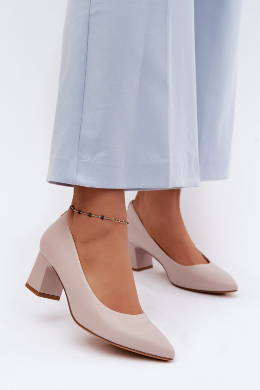 Sergio Leone PB413 Gray Block Heels