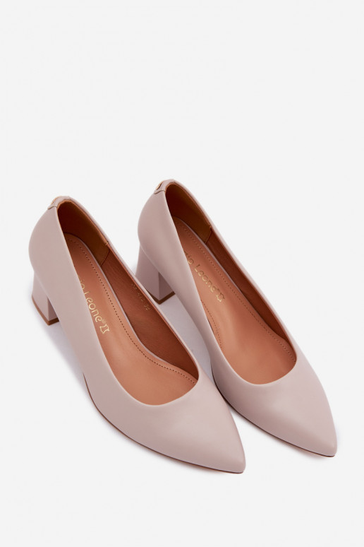 Heeled shoes Sergio Leone PB413 in gray