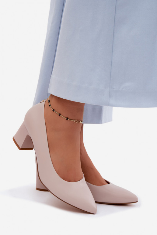 Sergio Leone PB413 Gray Block Heels