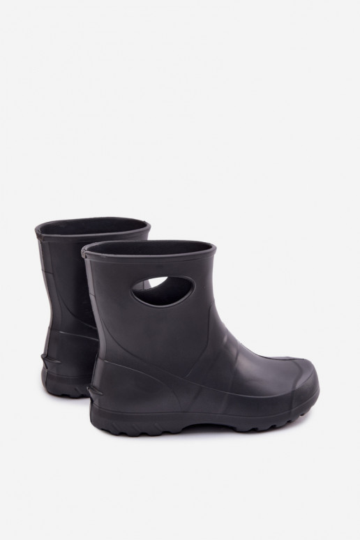 Men's waterproof rubber boots in gray color by LEMIGO GARDEN