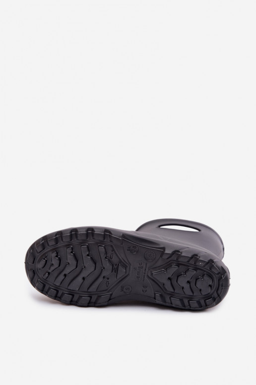 Męskie wodoodporne gumowe buty w kolorze szarym LEMIGO GARDEN