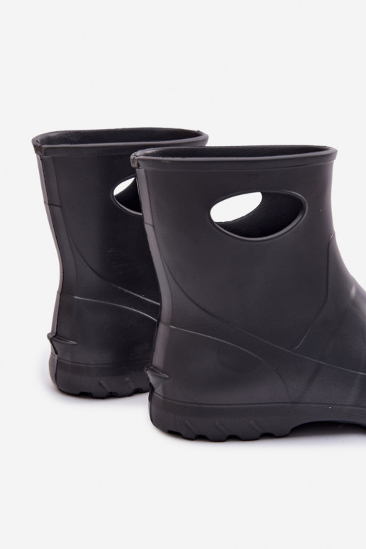 Men's waterproof rubber boots in gray color by LEMIGO GARDEN