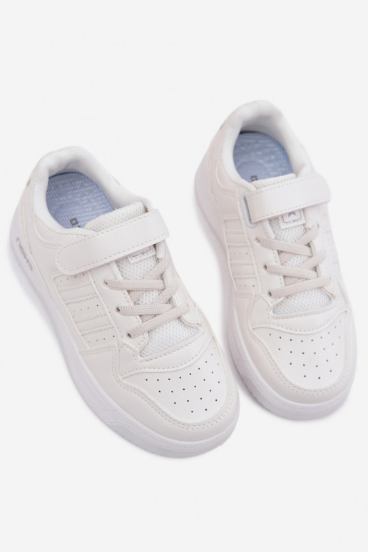 Children's sneakers with sticky fasteners white Neressa
