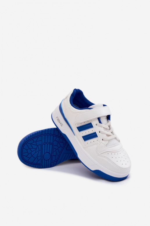 Children's Sneakers With Velcro White-Blue Neressa