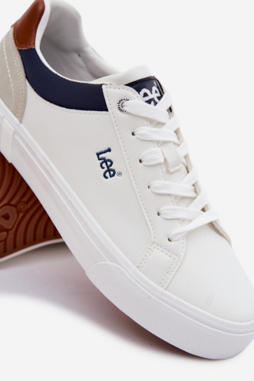 Trampki Męskie LEE BRIXTON MEN LOW 50261024.1FG Białe