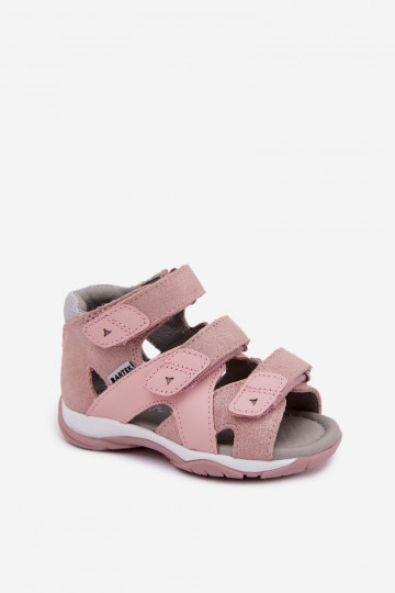 Bartek 84405-85 shiny sandals for girls in pink