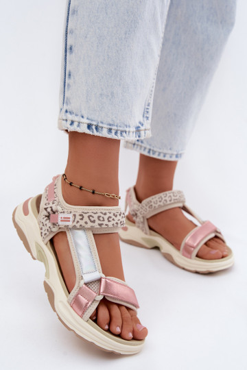 Women's leather sandals D.Franklin DFSH406006 pink 2