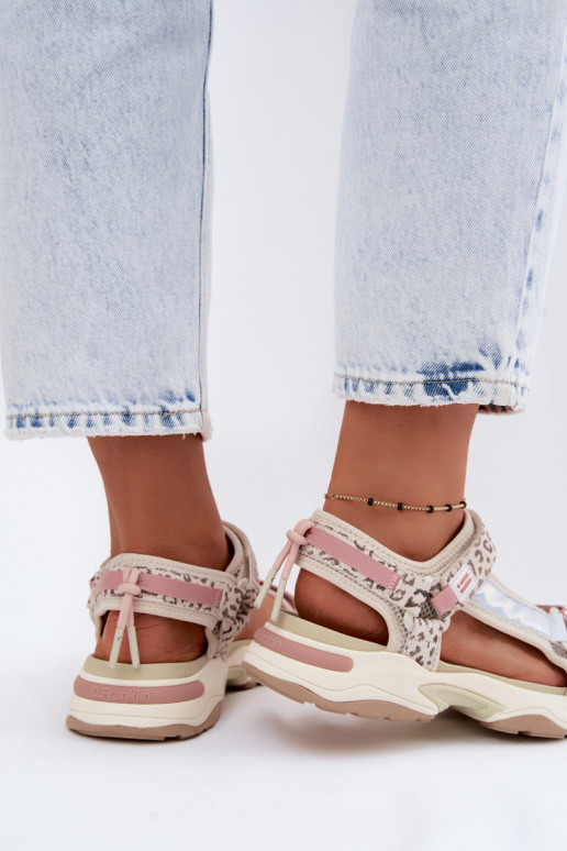 Women's Leather Sandals D. Franklin DFSH406006 Pink