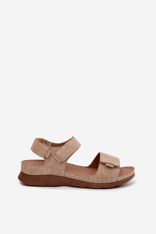 Women's Platform Sandals Beige Linora