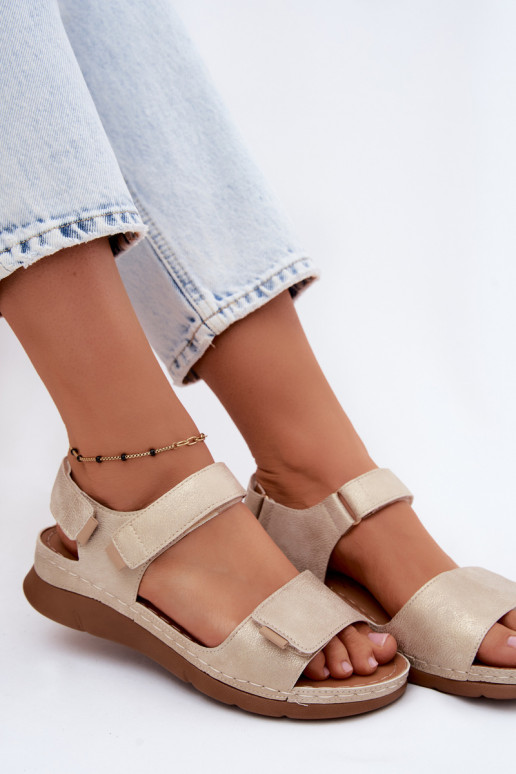 Women's Platform Sandals Gold Linora