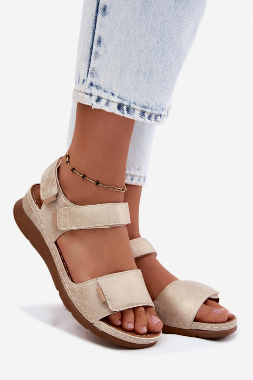 Women's Platform Sandals Gold Linora
