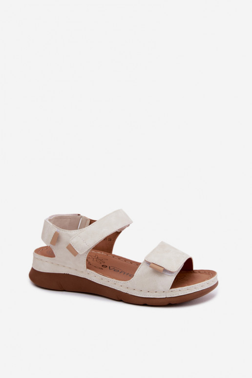 Women's platform sandals white color Linora