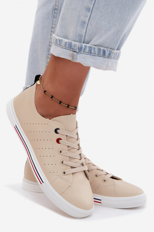 Women's Canvas Sneakers Beige Tulum