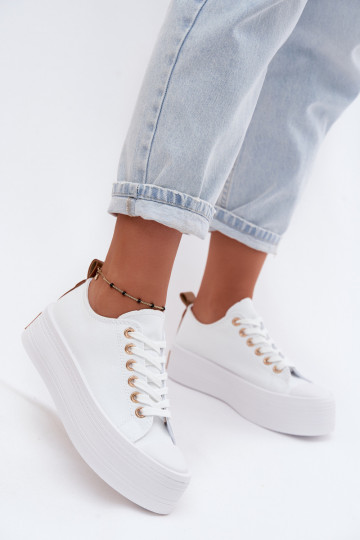 Women's Platform Sneakers White Amalfi