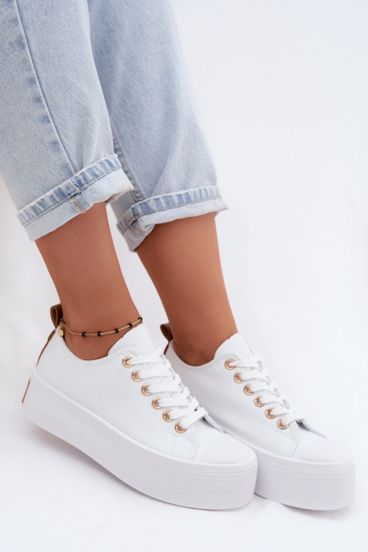 Women's Platform Sneakers White Amalfi