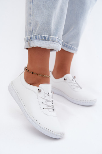 Leather Women's Loafers Artiker 58C3069 White 2