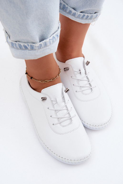 Leather Women's Loafers Artiker 58C3069 White
