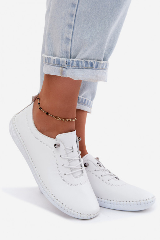 Leather Women's Loafers Artiker 58C3069 White
