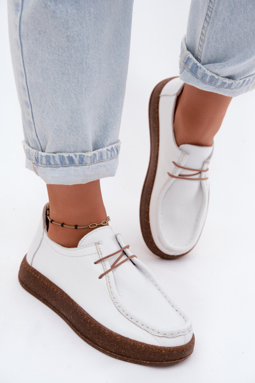 Women's Leather Loafers Artiker 58C2628 White