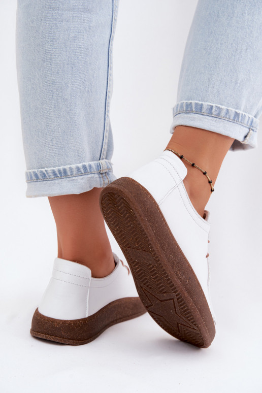White women's shoes made of natural leather Artiker 58C2628
