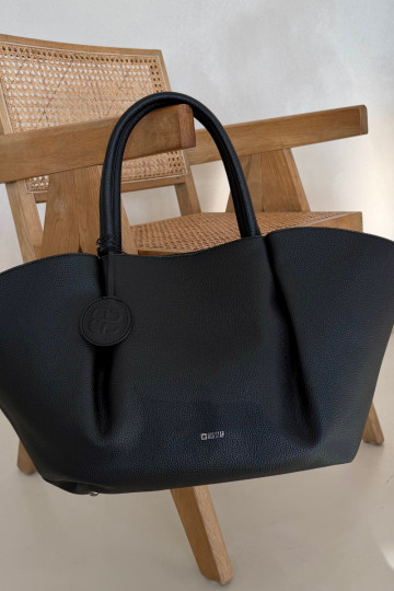 Duża Torebka Damska Shopper Big Star SS574005 Czarna 2