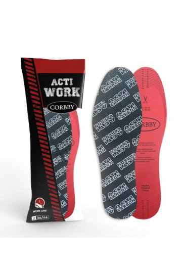 CORBBY ACTI INSOLE wkładki z aktywowanym węglem 36-46