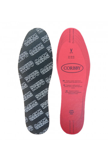 CORBBY ACTI INSOLE insoles with activated charcoal 36-46 2